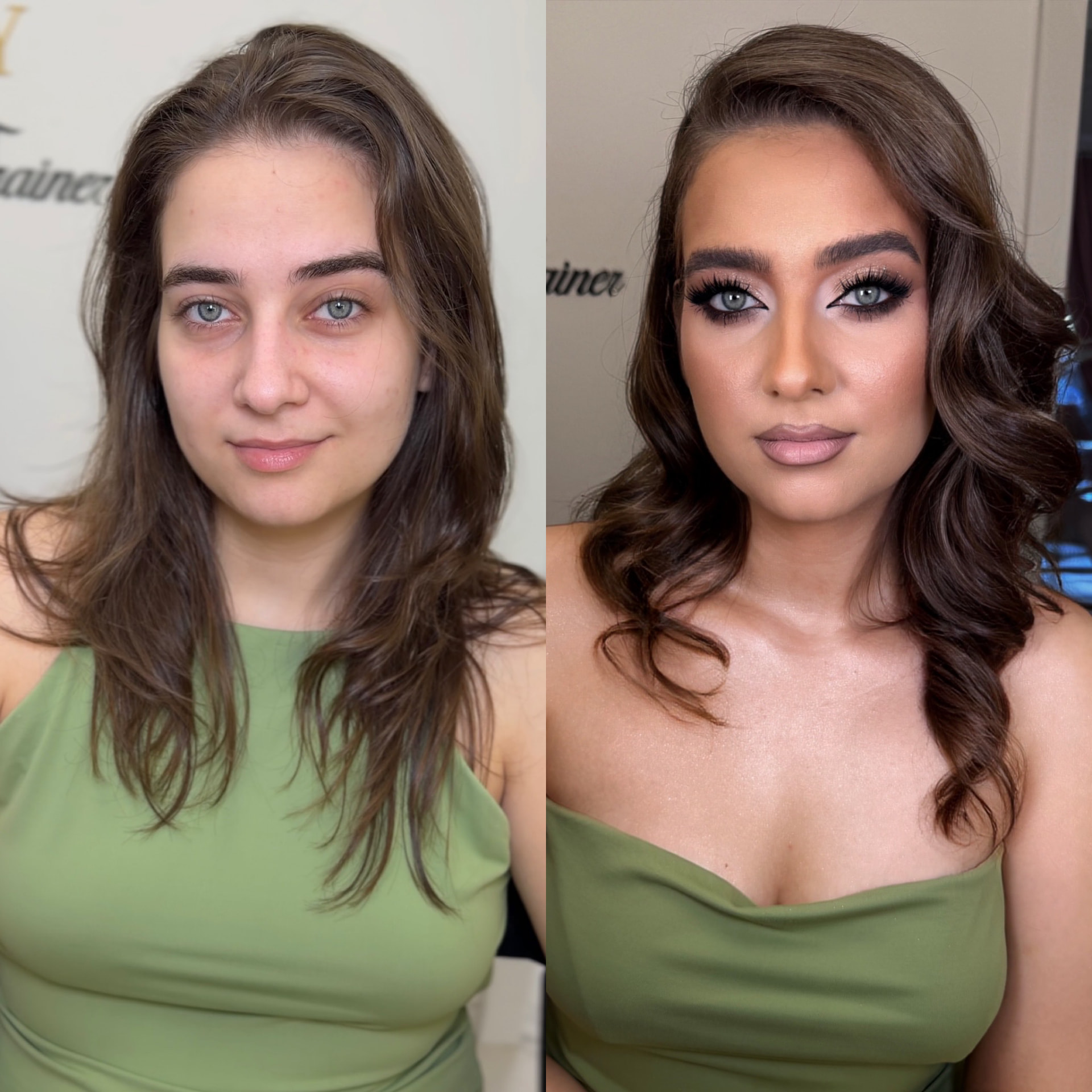 Soft glam bronzat — înainte și după — Beauty