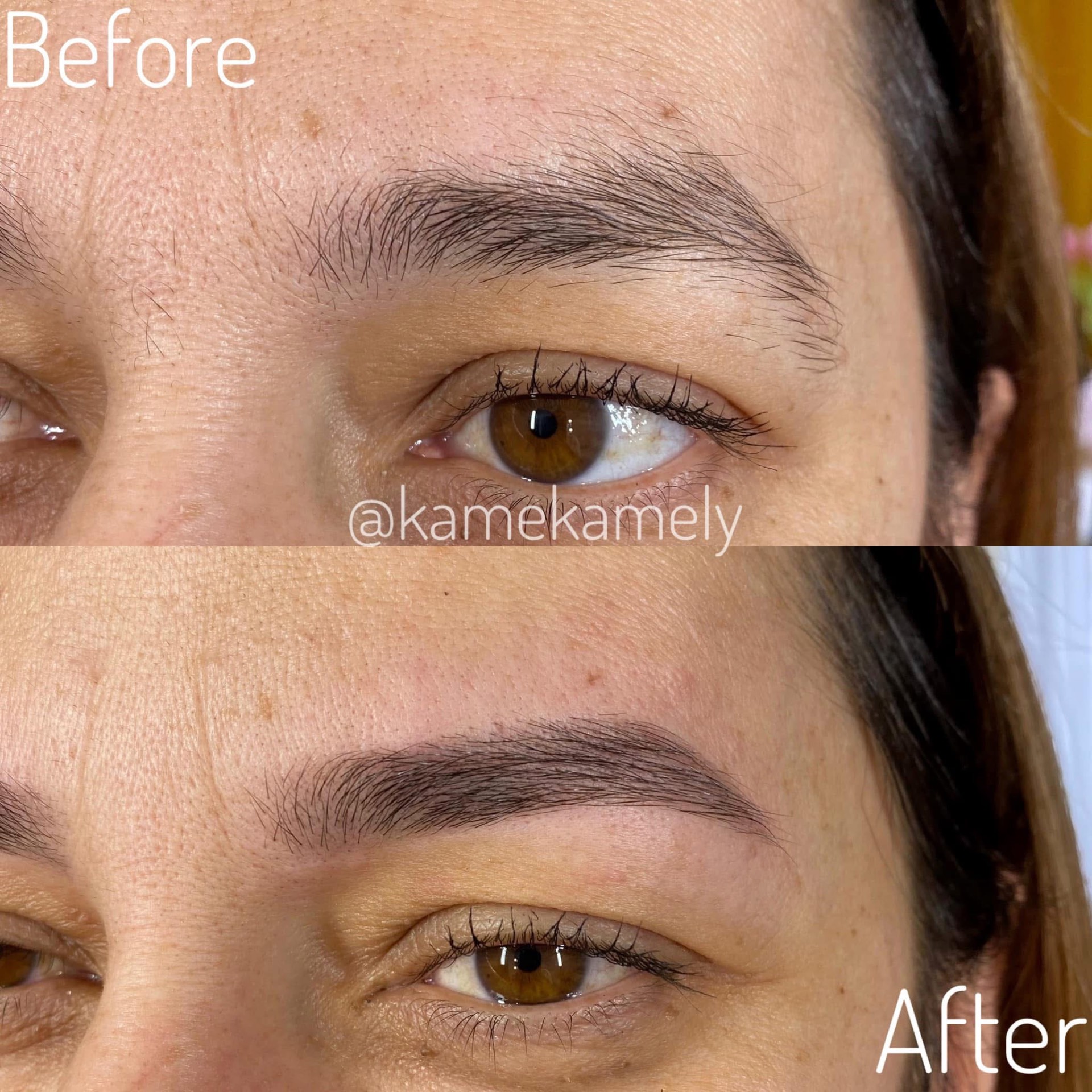 Before & After natural — Sprâncene